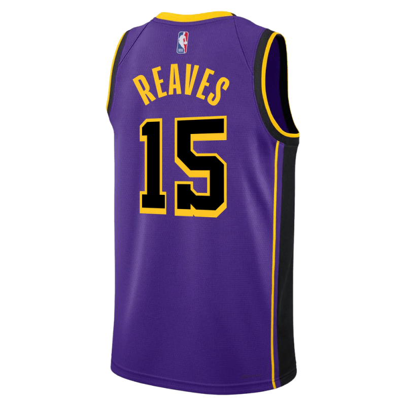 Austin Reaves #15 Lila Statement-Trikot der Los Angeles Lakers