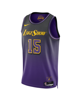 Austin Reaves #15 Los Angeles Lakers Purple City Edition-Trikot