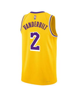 Jarred Vanderbilt #2 Los Angeles Lakers Gelbes Icon-Trikot