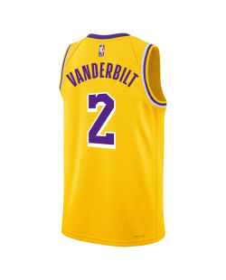 Jarred Vanderbilt #2 Los Angeles Lakers Gelbes Icon-Trikot