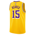 Austin Reaves #15 Los Angeles Lakers Gelbes Icon-Trikot