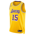 Austin Reaves #15 Los Angeles Lakers Gelbes Icon-Trikot