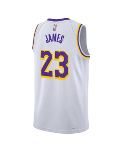 LeBron James #23 Los Angeles Lakers Weißes Association-Trikot