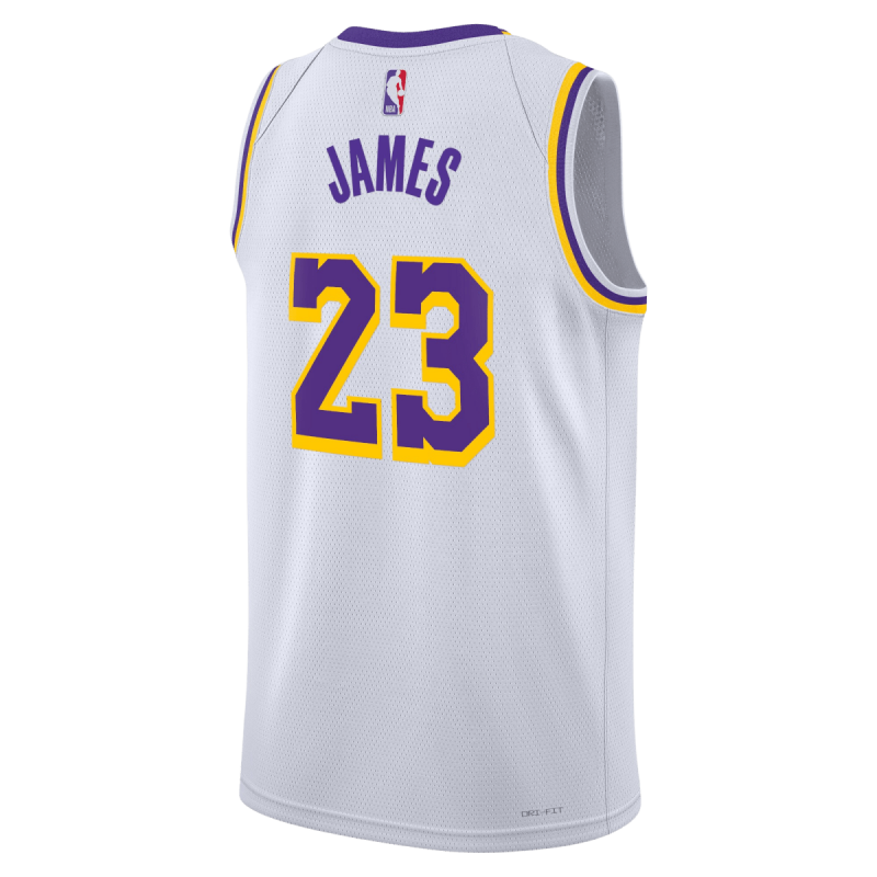 LeBron James #23 Los Angeles Lakers Weißes Association-Trikot