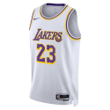 LeBron James #23 Los Angeles Lakers Weißes Association-Trikot
