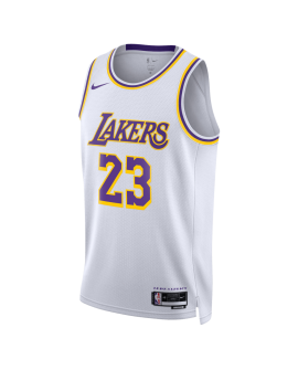 LeBron James #23 Los Angeles Lakers Weißes Association-Trikot