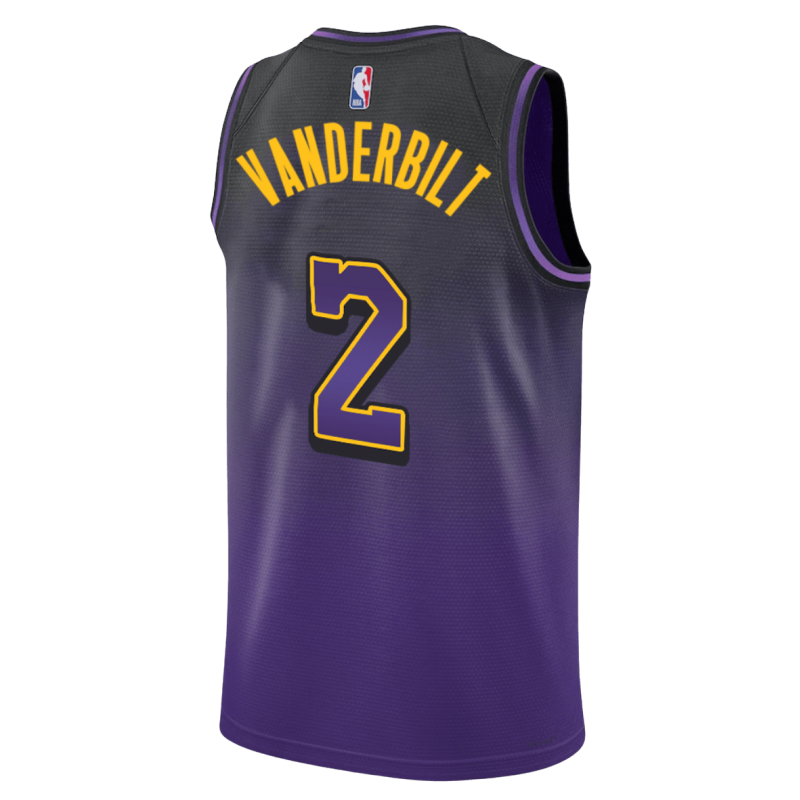 Jarred Vanderbilt #2 Los Angeles Lakers Purple City Edition-Trikot
