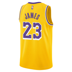 LeBron James #23 Los Angeles Lakers Gelbes Icon-Trikot