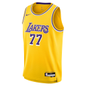 Luka Dončić #77 Los Angeles Lakers Gelbes Icon-Trikot