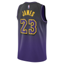 Lebron James #23 Los Angeles Lakers Purple City Edition-Trikot