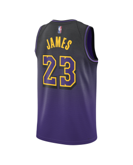 Lebron James #23 Los Angeles Lakers Purple City Edition-Trikot