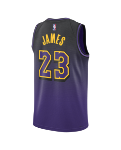 Lebron James #23 Los Angeles Lakers Purple City Edition-Trikot