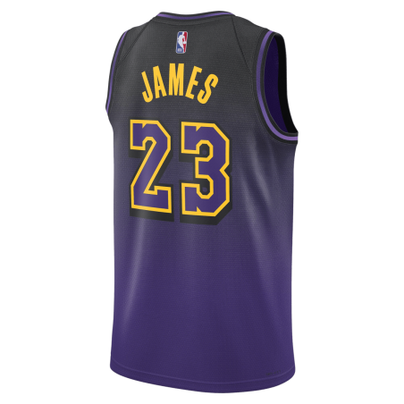 Lebron James #23 Los Angeles Lakers Purple City Edition-Trikot