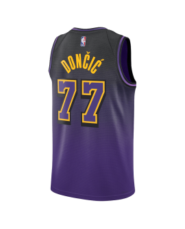 Luka Dončić #77 Los Angeles Lakers Purple City Edition-Trikot