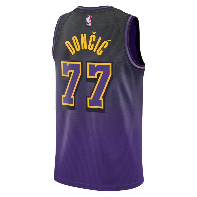Luka Dončić #77 Los Angeles Lakers Purple City Edition-Trikot
