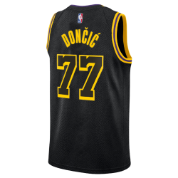 Luka Dončić #77 Los Angeles Lakers Schwarz Mamba Trikot