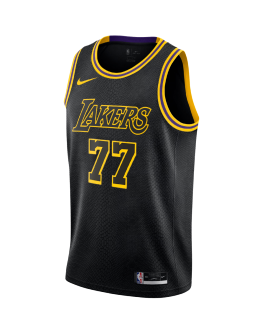 Luka Dončić #77 Los Angeles Lakers Schwarz Mamba Trikot