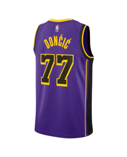 Luka Dončić #77 Lila Statement-Trikot der Los Angeles Lakers