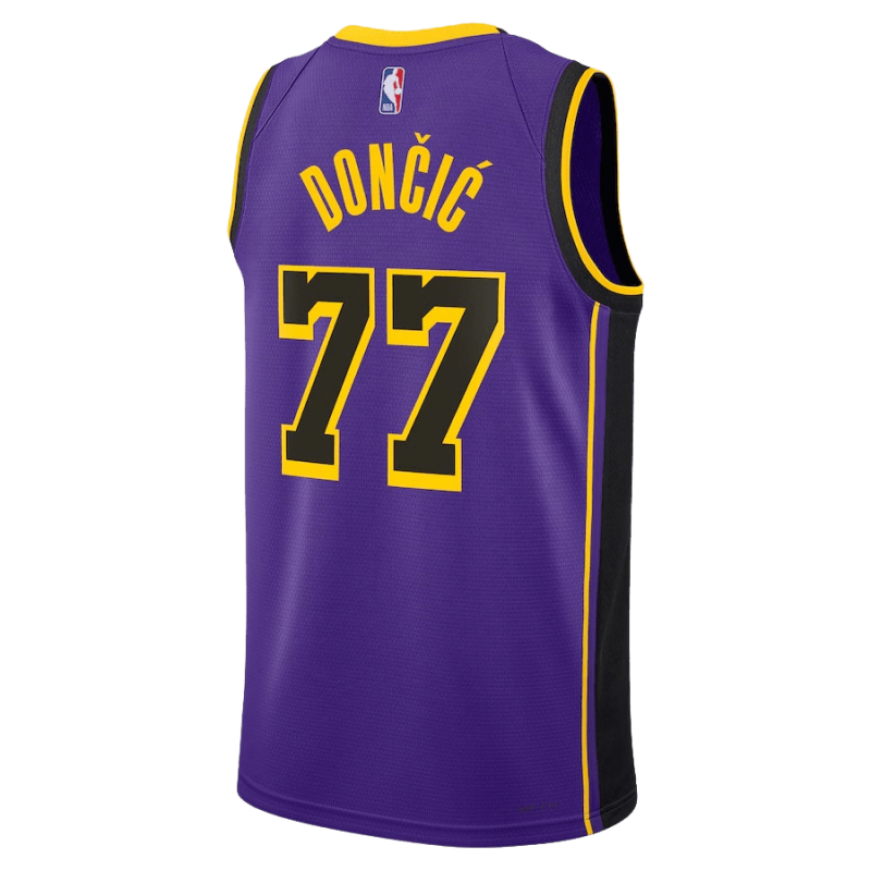 Luka Dončić #77 Lila Statement-Trikot der Los Angeles Lakers
