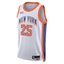 Mikal Bridges #25 New York Knicks Weißes City Edition-Trikot