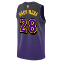 Rui Hachimura #28 Los Angeles Lakers Purple City Edition-Trikot