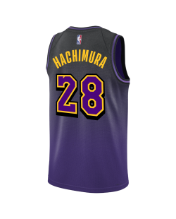 Rui Hachimura #28 Los Angeles Lakers Purple City Edition-Trikot