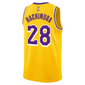 Rui Hachimura #28 Gelbes Icon-Trikot der Los Angeles Lakers