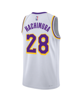 Rui Hachimura #28 Weißes Association-Trikot der Los Angeles Lakers