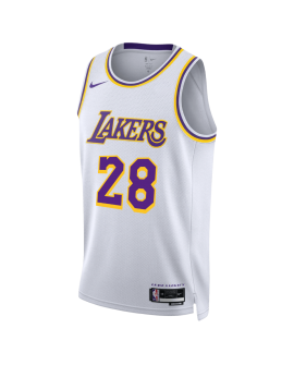 Rui Hachimura #28 Weißes Association-Trikot der Los Angeles Lakers