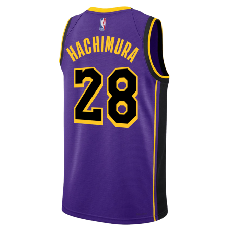 Lila Statement-Trikot der Los Angeles Lakers von Rui Hachimura #28