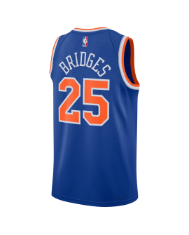Mikal Bridges #25 New York Knicks Blue Icon Trikot