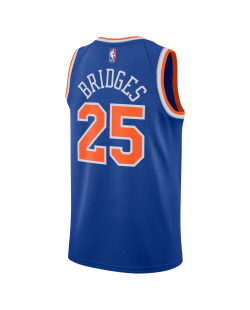 Mikal Bridges #25 New York Knicks Blue Icon Trikot