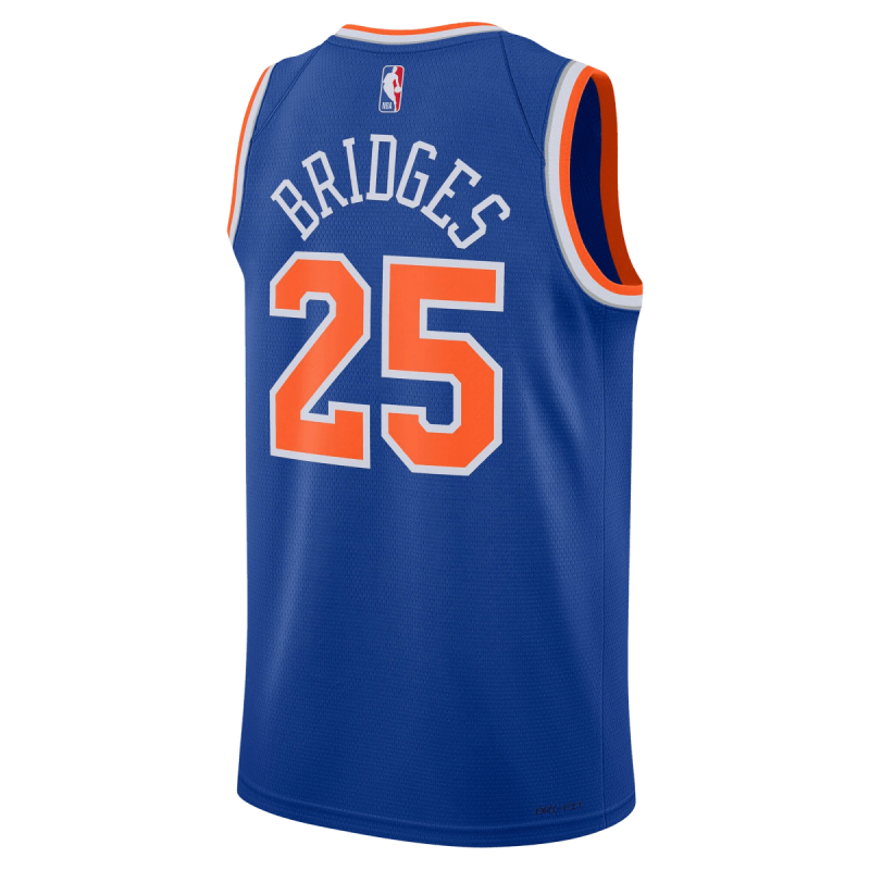 Mikal Bridges #25 New York Knicks Blue Icon Trikot