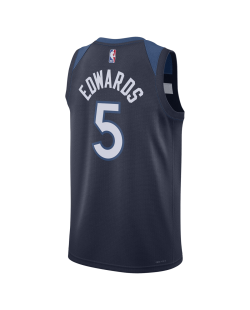 Edwards #5 Minnesota Timberwolves Navy Icon-Trikot