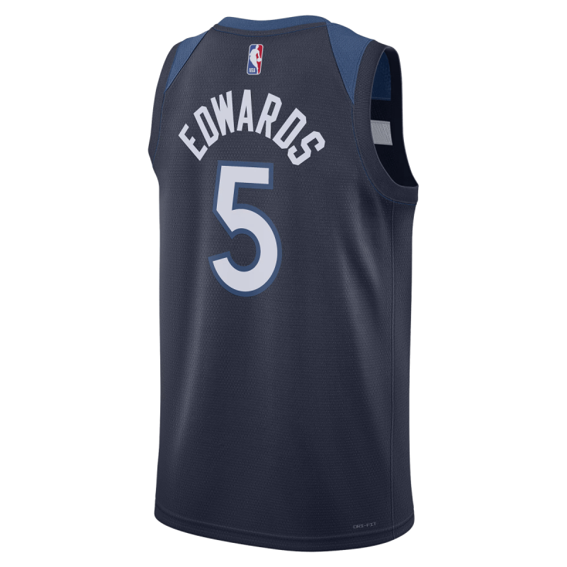 Edwards #5 Minnesota Timberwolves Navy Icon-Trikot