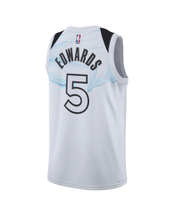Anthony Edwards #5 Minnesota Timberwolves Weißes City Edition-Trikot