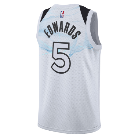 Anthony Edwards #5 Minnesota Timberwolves Weißes City Edition-Trikot
