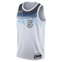 Anthony Edwards #5 Minnesota Timberwolves Weißes City Edition-Trikot
