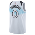 Donte DiVincenzo #0 Minnesota Timberwolves Weißes City Edition-Trikot