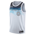 Donte DiVincenzo #0 Minnesota Timberwolves Weißes City Edition-Trikot