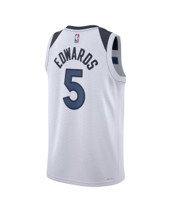 Anthony Edwards #5 Minnesota Timberwolves Weiß Association-Trikot