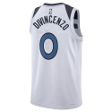 Donte DiVincenzo #0 Weißes Association-Trikot der Minnesota Timberwolves