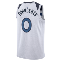 Donte DiVincenzo #0 Weißes Association-Trikot der Minnesota Timberwolves