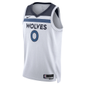 Donte DiVincenzo #0 Weißes Association-Trikot der Minnesota Timberwolves