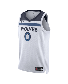 Donte DiVincenzo #0 Weißes Association-Trikot der Minnesota Timberwolves