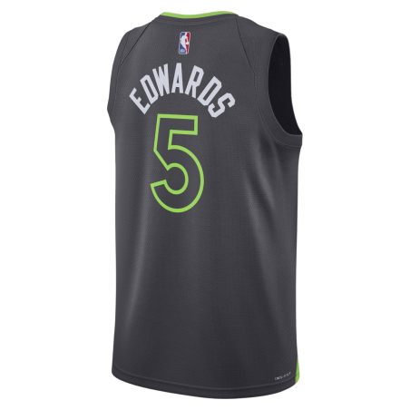 Anthony Edwards #5 Minnesota Timberwolves Anthrazit-Statement-Trikot