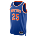 Mikal Bridges #25 New York Knicks Blue Icon Trikot