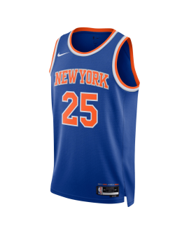 Mikal Bridges #25 New York Knicks Blue Icon Trikot