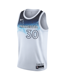 Julius Randle #30 Minnesota Timberwolves Weißes City Edition-Trikot