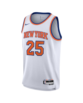 Mikal Bridges #25 New York Knicks Weiß Association-Trikot